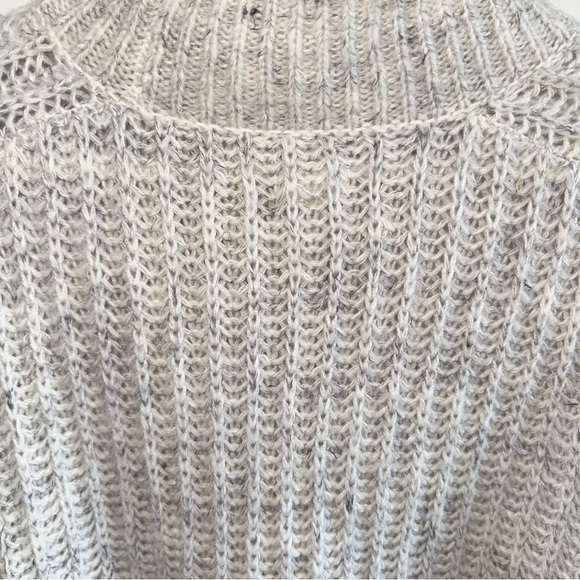 Anthropologie Pilcro Long Line Cable Tunic Sweater Ivory SZ S - Picture 13 of 14